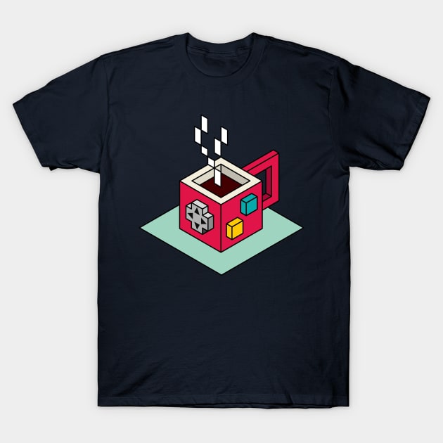 Gamer Coffee T-Shirt by Dellan